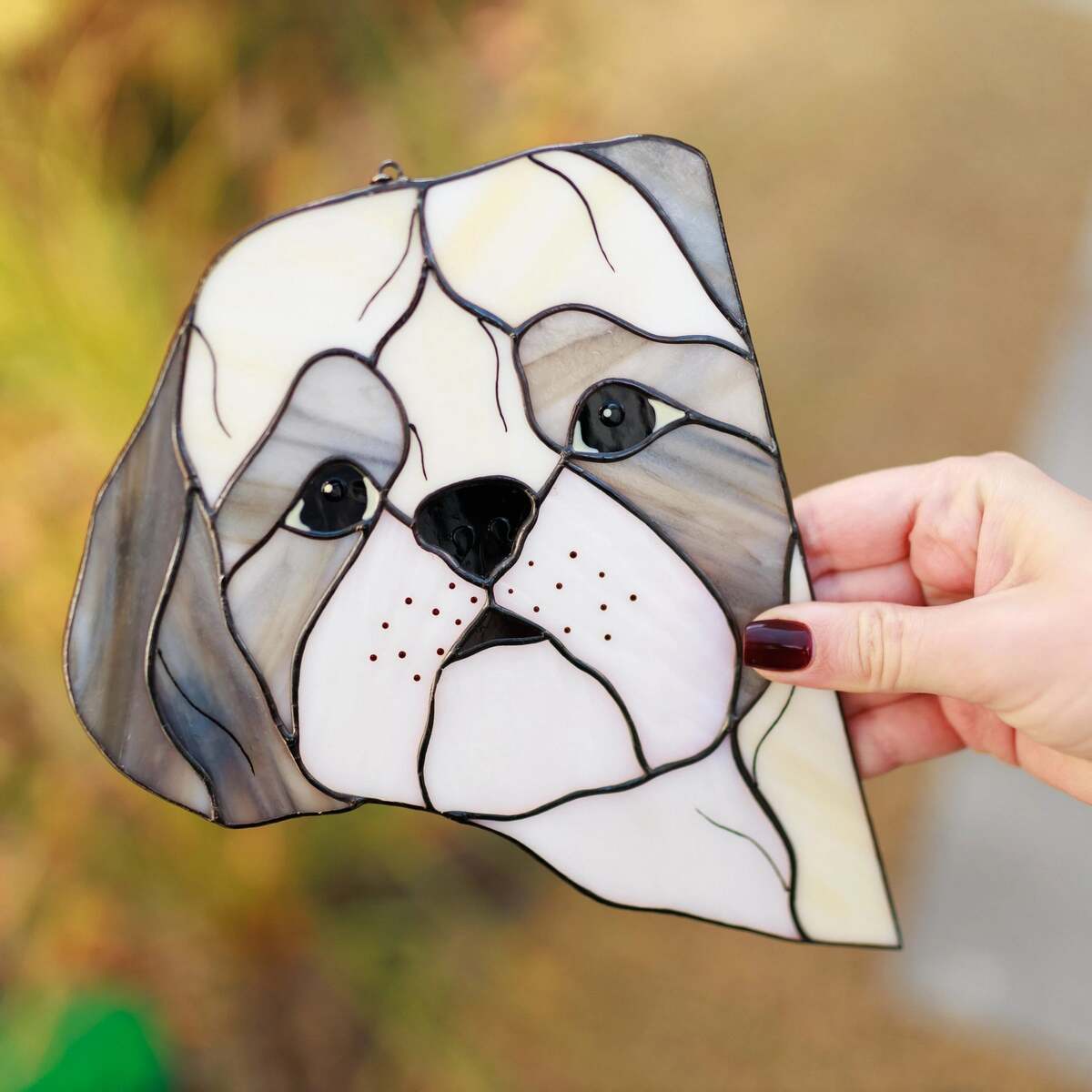 Personalized Shih Tzu Suncatcher