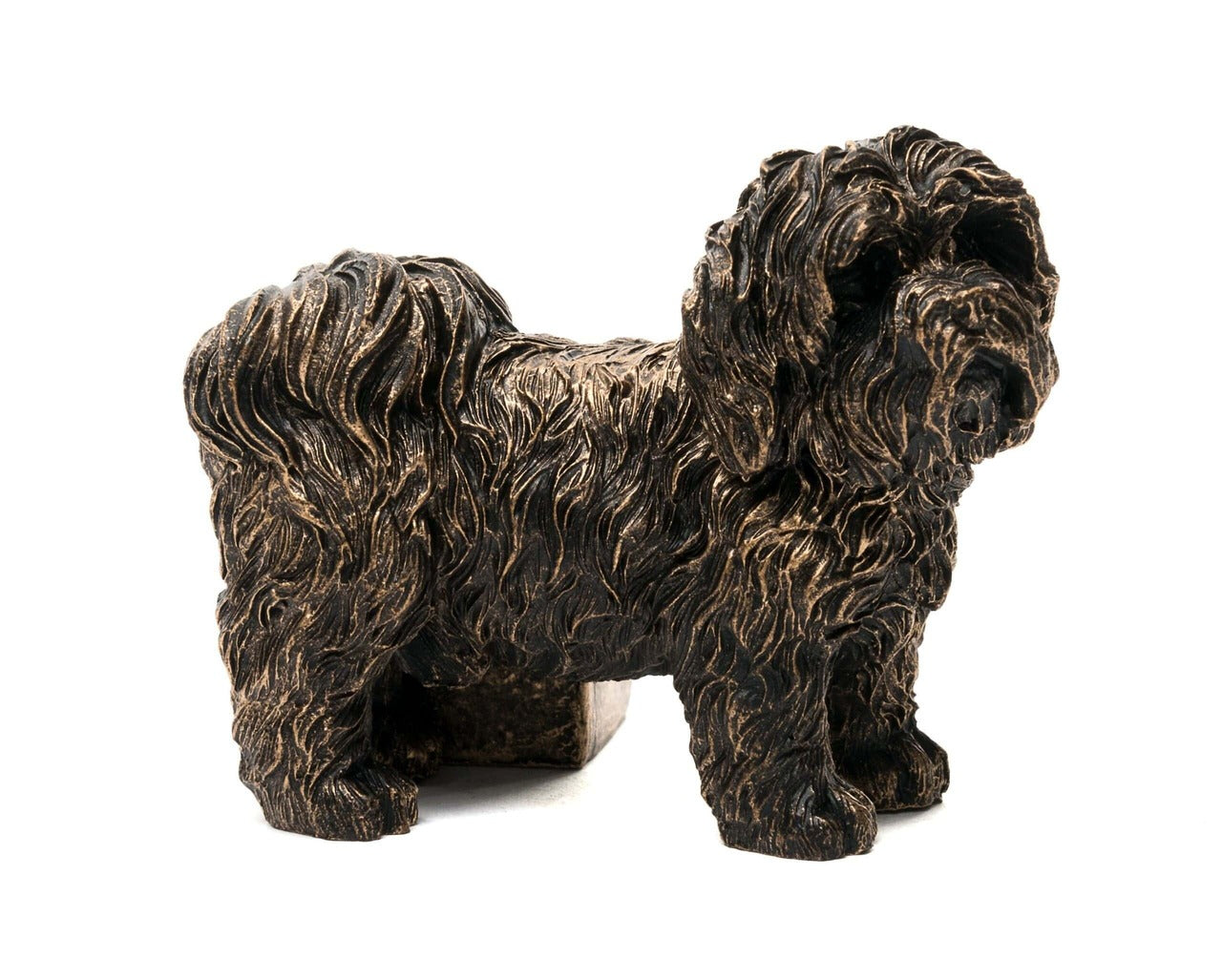 Bronze Shih Tzu Plant Pot Feet (Set of 3) – Decorative Dog Garden Pot Stands, Cute Garden Gift