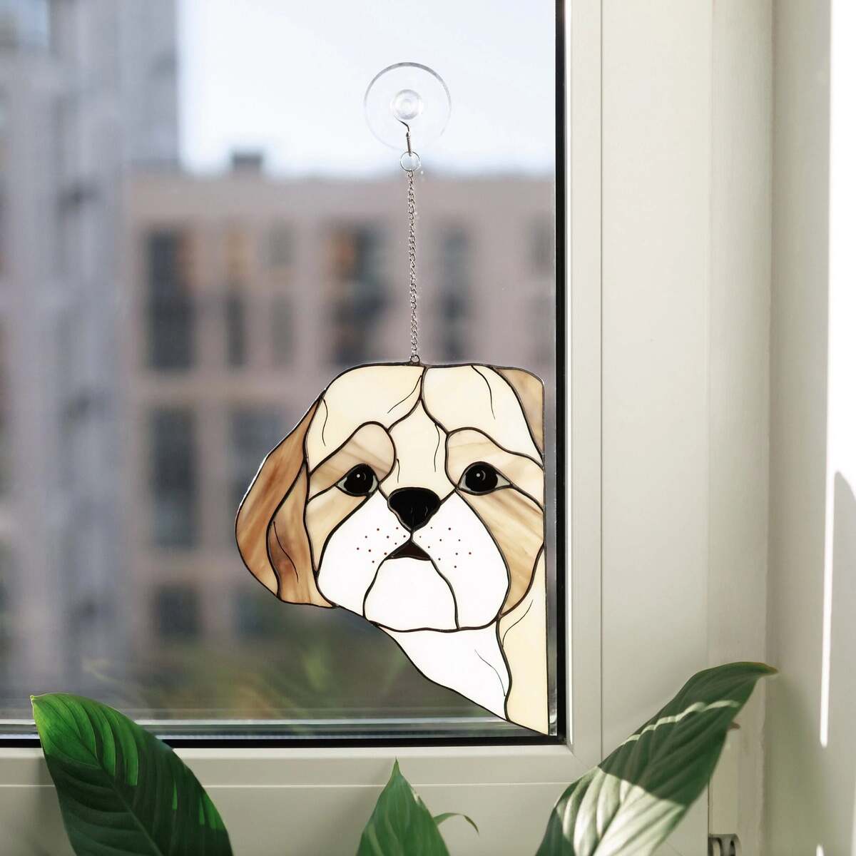 Personalized Shih Tzu Suncatcher