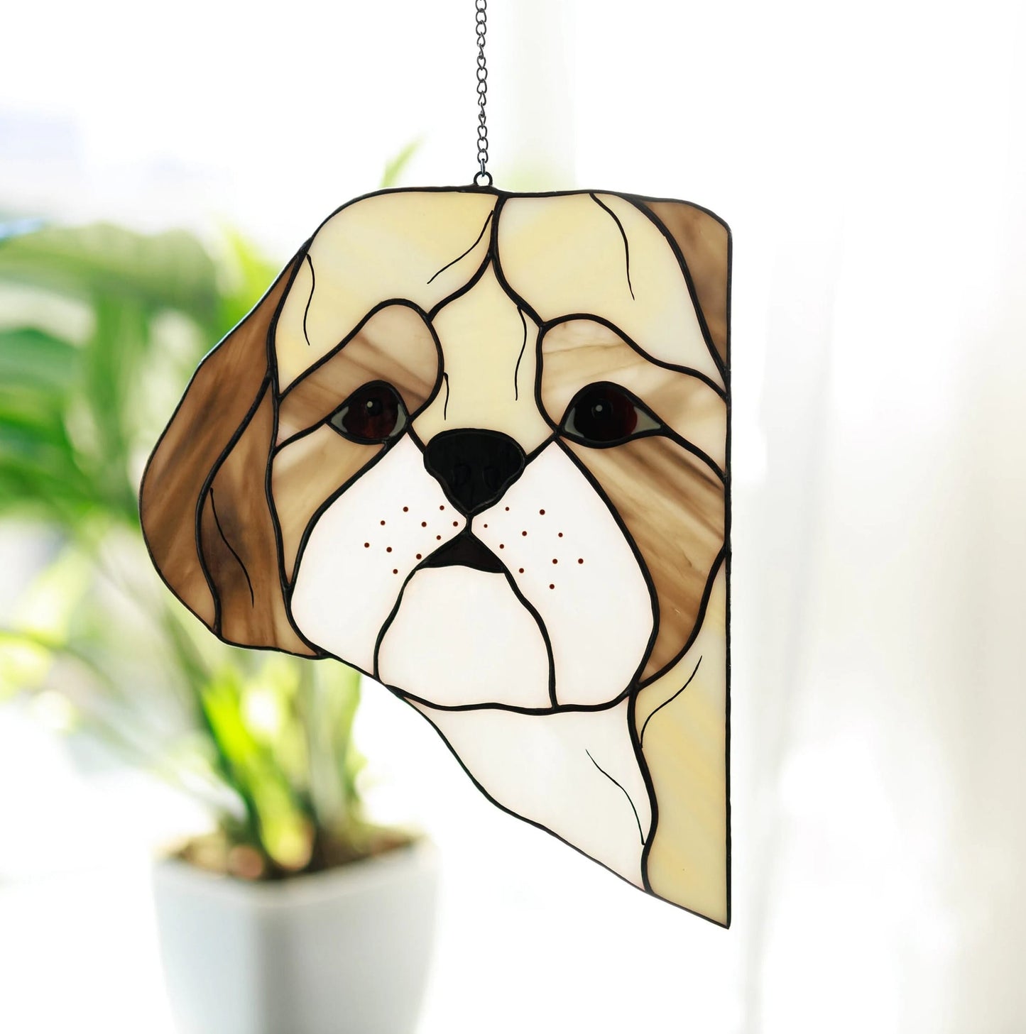 Personalized Shih Tzu Suncatcher